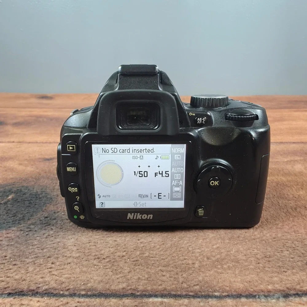 Nikon D60 DSLR Camera Black Good 18-55mm Lens EN-EL9 Battery 10.2MP CCD